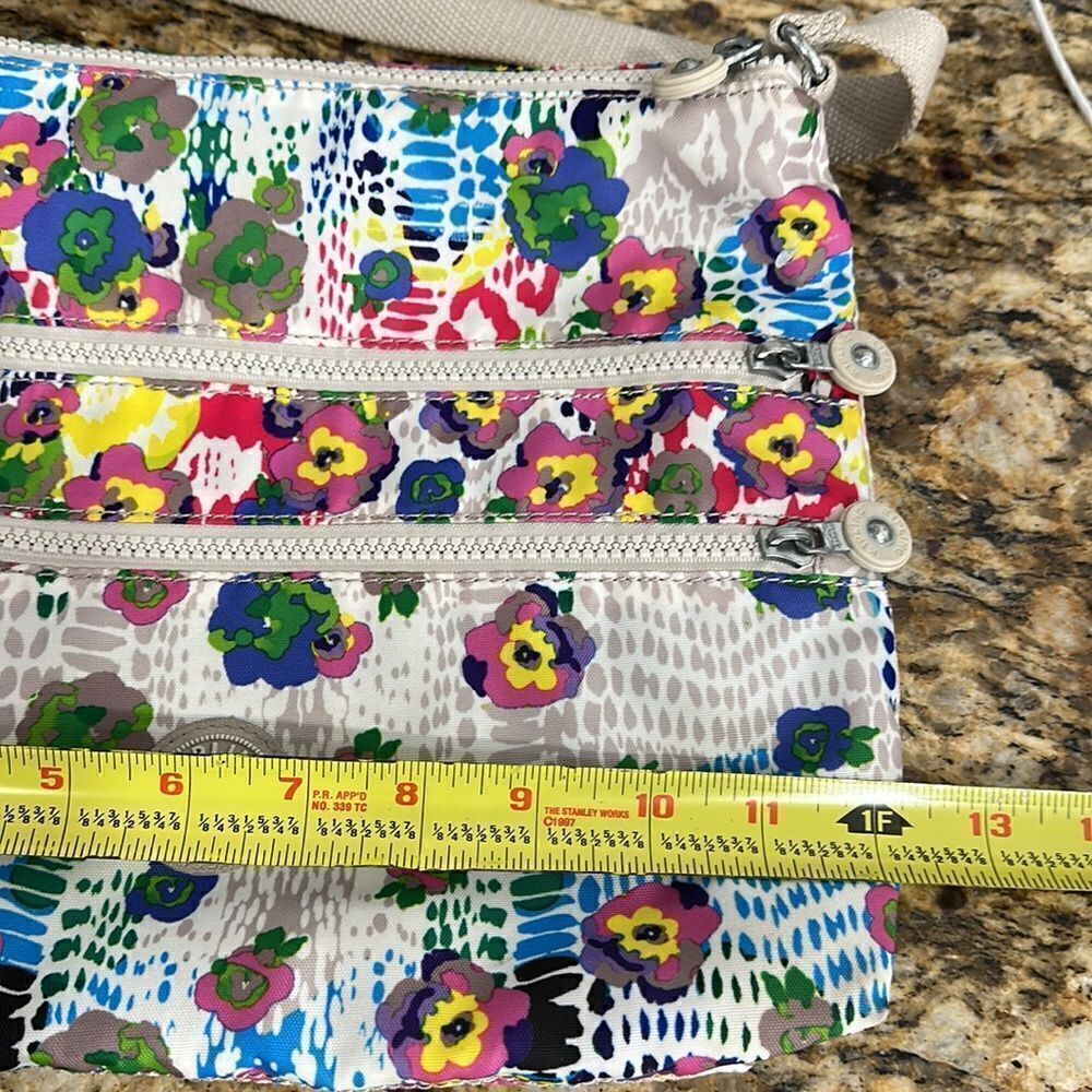 Kipling Alvar Colorful Daisy Dance Lightweight Tote Crossbody Bag - Picture 5 of 6